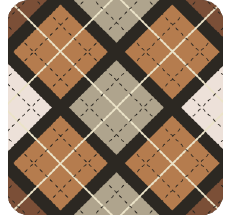 Coasters with geometric pattern squares - TenStickers
