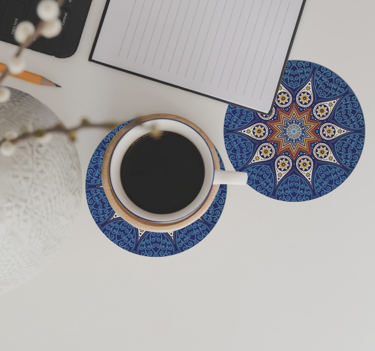 Mandala Mosaic original coaster - TenStickers