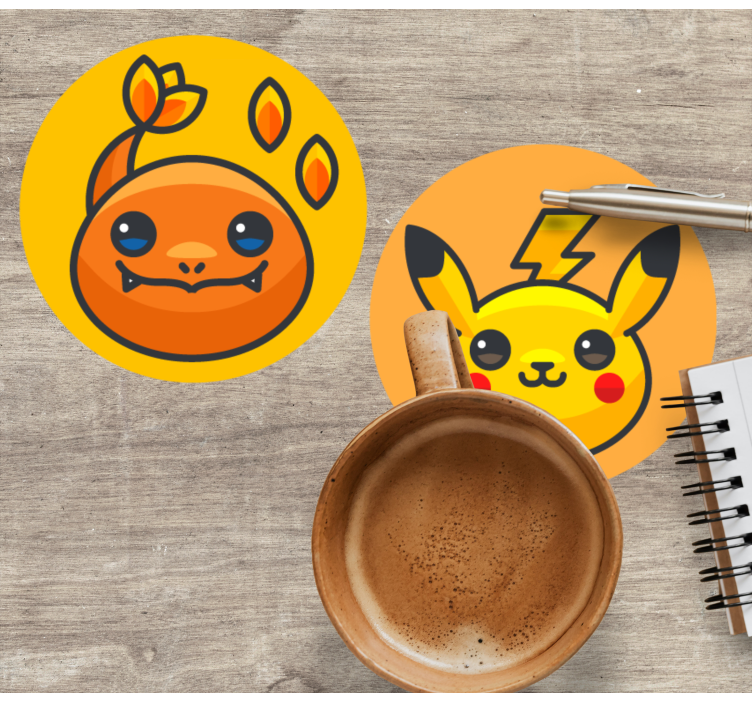 Pokemon characters  more coasters - TenStickers