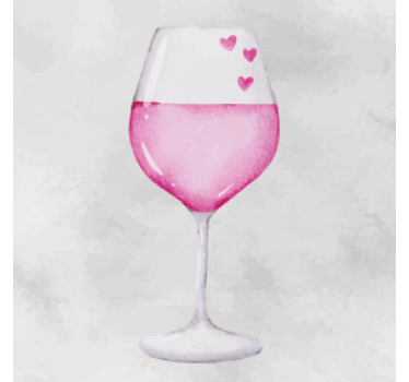 Personalisable coasters heart adorned glass - TenStickers