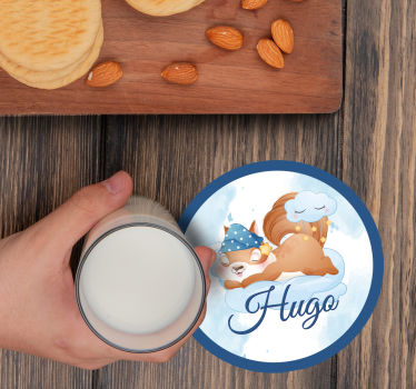 Geek coasters squirrel relaxing dreaming - TenStickers