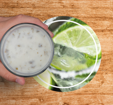 Personalisable coasters lime infused delight - TenStickers
