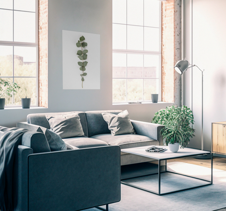 Eucalyptus Leaves Eucalyptus leaves are long, narrow, and a light - TenStickers