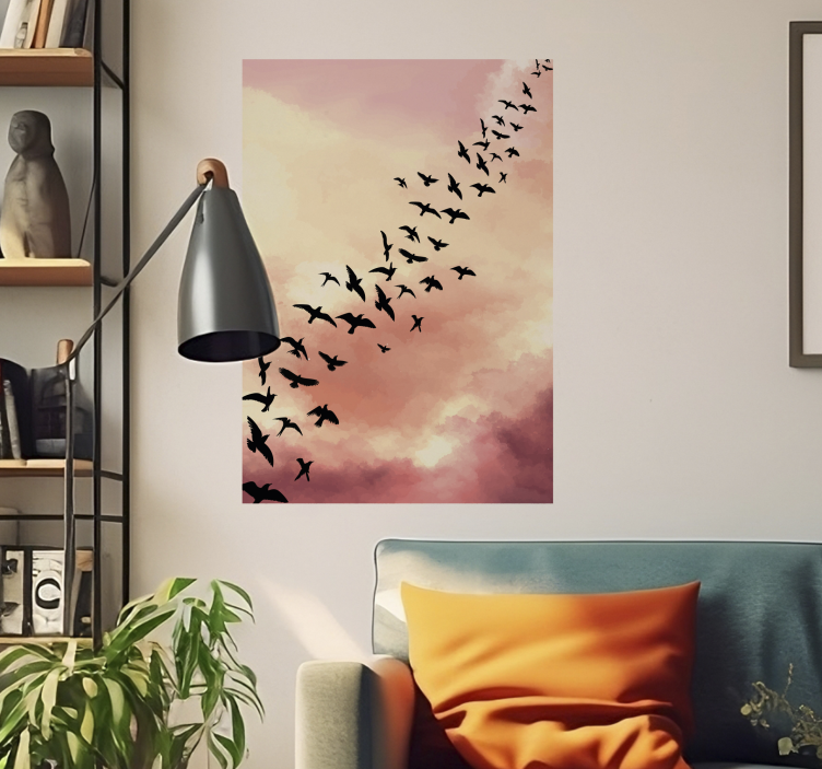 Flying Birds Birds Flying living room poster - TenStickers