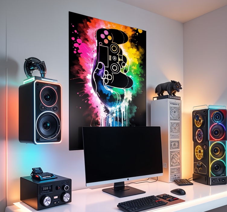 "Gamer" explosion video game poster - TenStickers