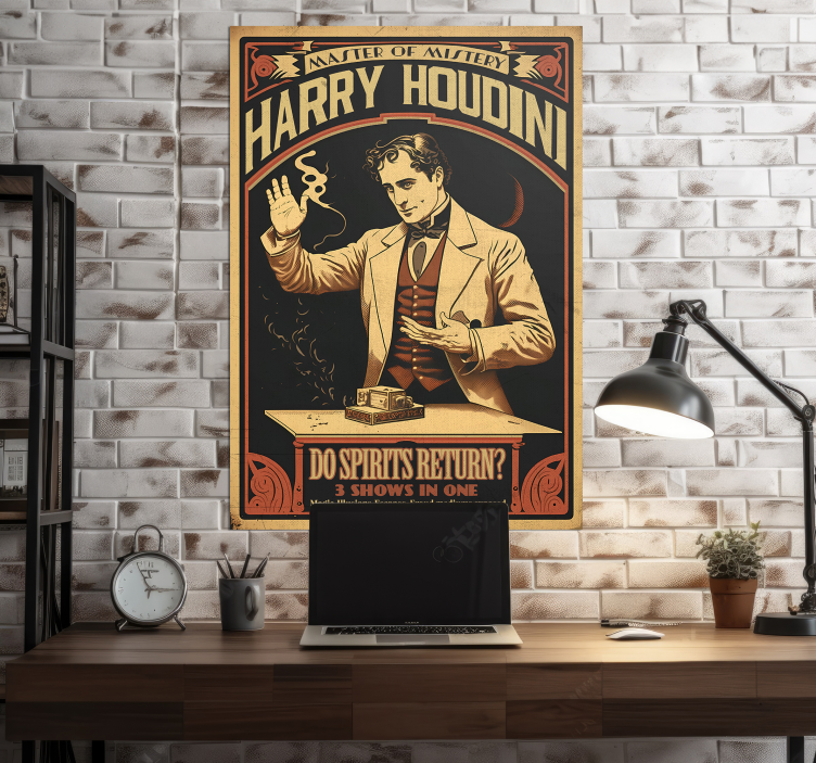Houdini vintage poster - TenStickers