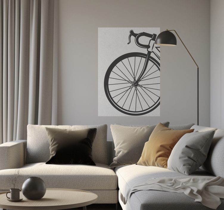 Minimalist Bike: A bike designed for minimalism, focusing on ligh - TenStickers
