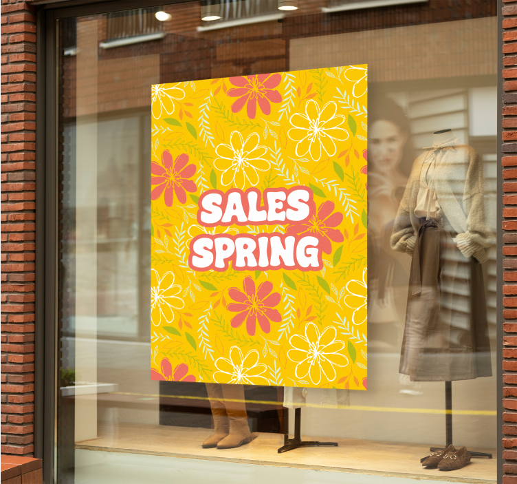 spring sales flowers flower poster - TenStickers