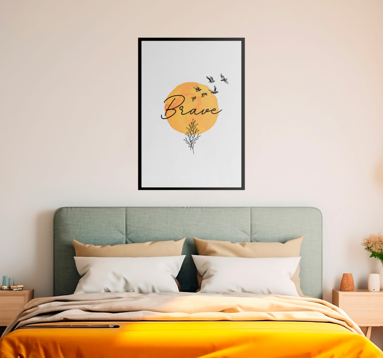 ValienteBrave master bedroom poster - TenStickers