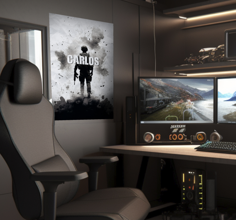 war souldier poster for teenager - TenStickers