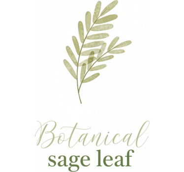 Customisable poster botanical sage leaf - TenStickers