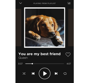 Customizable music player music poster - TenStickers