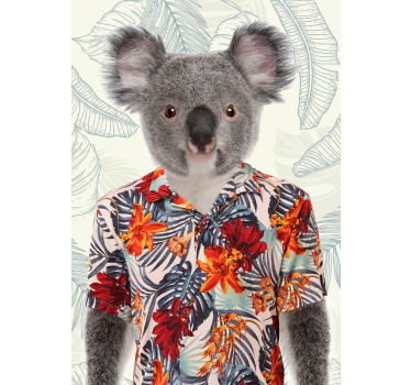 Elegant KoalaAn elegant koala with soft fur and a gentle demeanor - TenStickers