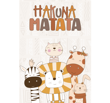 hakuna matata nursery poster - TenStickers