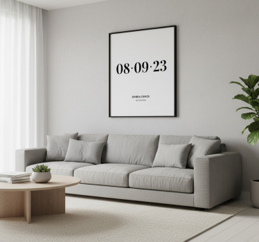 Customisable poster for your special occasion date - TenStickers