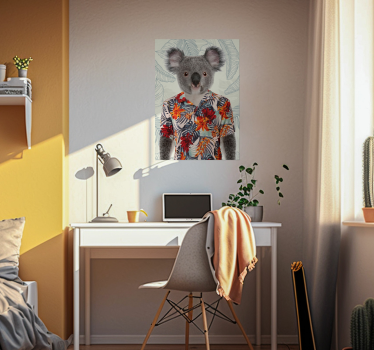 Elegant KoalaAn elegant koala with soft fur and a gentle demeanor - TenStickers