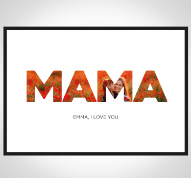 Mom, I love you. living room poster - TenStickers