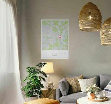 Where it all started personalise poster - TenStickers