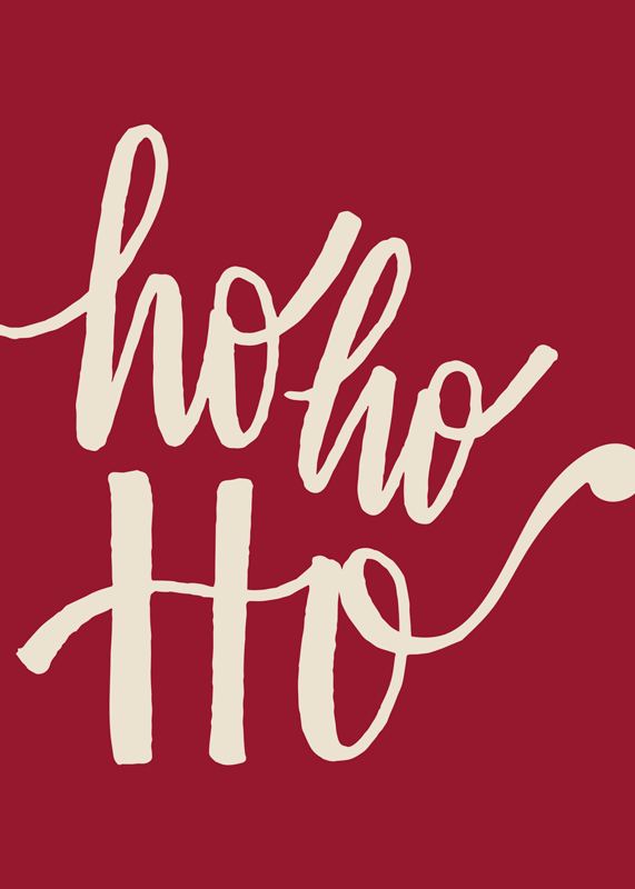 Ho ho ho christmas poster - TenStickers