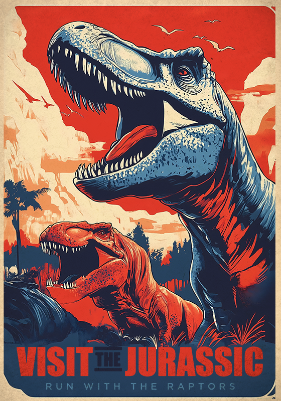Visit the Jurassic dinosaur poster - TenStickers