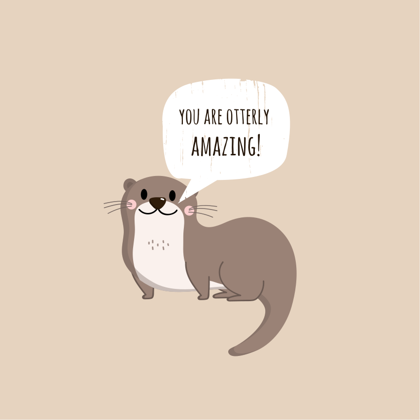 Kitchen poster - otterly hilarious art for your home - TenStickers
