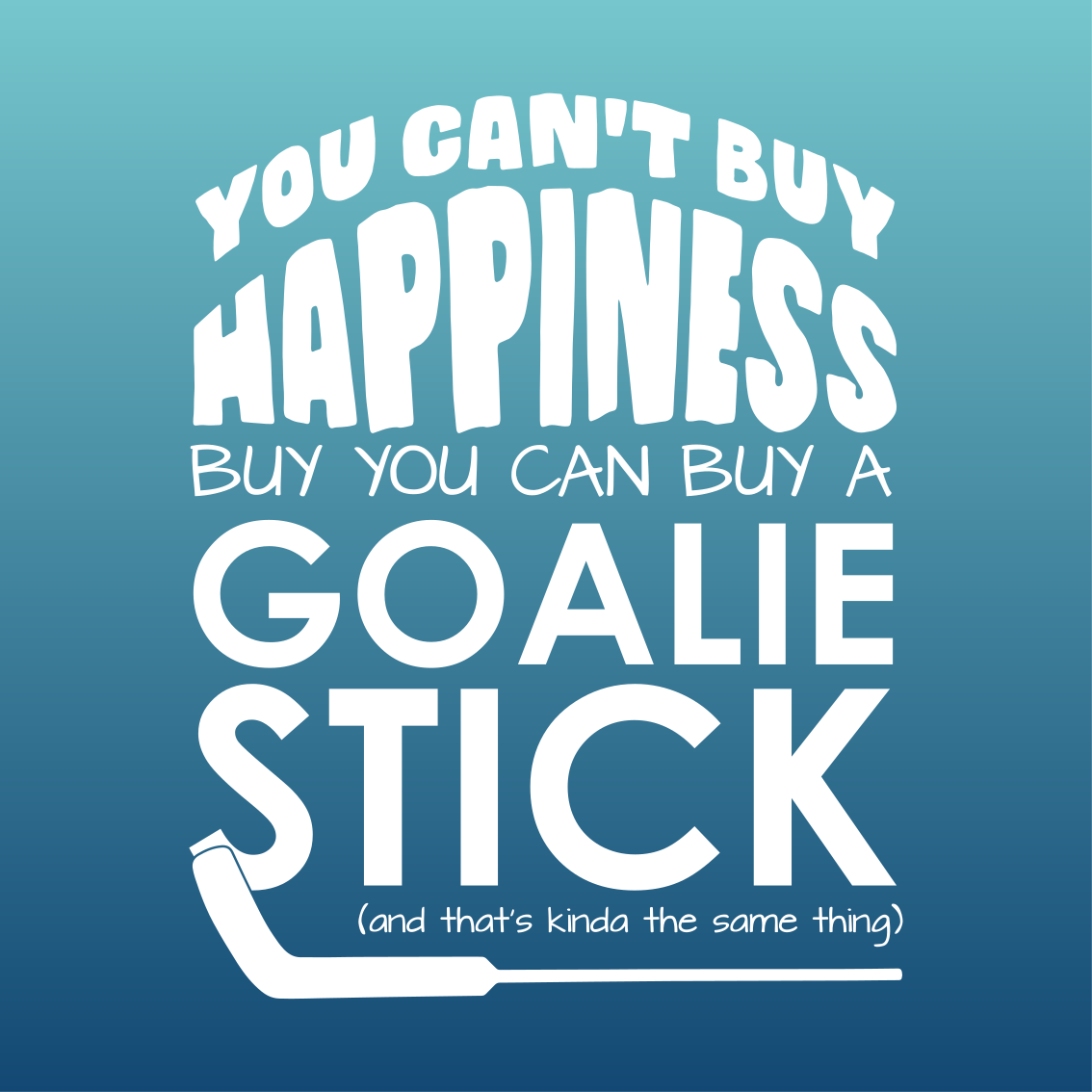 Poster for teenager can't buy happiness ice hockey - TenStickers