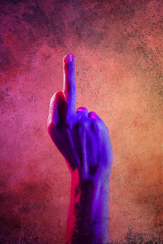 Teenage screw you poster for teenager - TenStickers