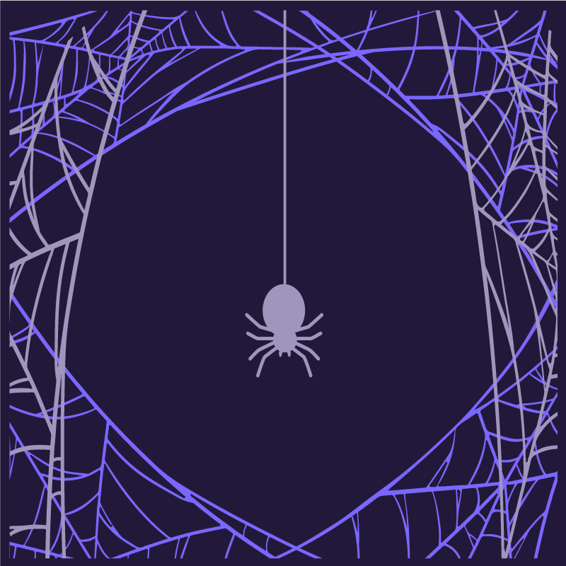 Teenager poster spider web focus - TenStickers
