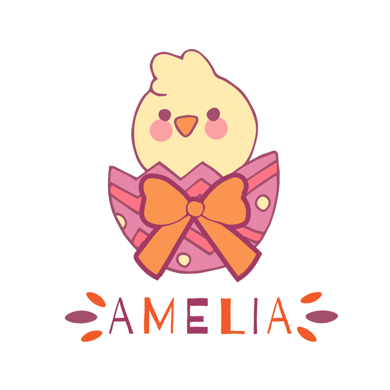 Customisable poster of an adorable chick illustration - TenStickers
