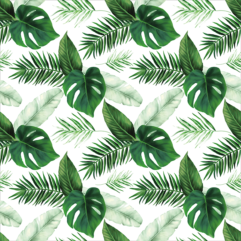 Plant poster tropical leaves illustration - TenStickers
