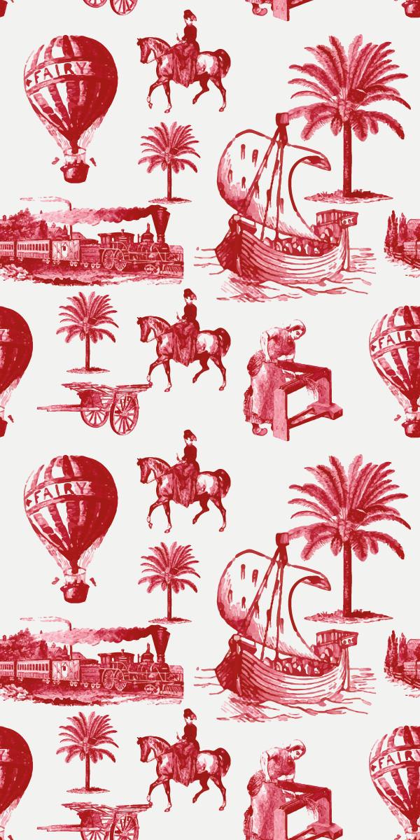 Vintage poster of french vintage hot air balloons - TenStickers