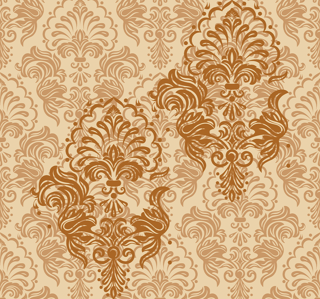 Vintage poster in a warm faded pattern - TenStickers