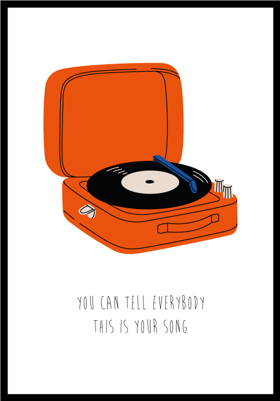 "forever young music poster" - TenStickers