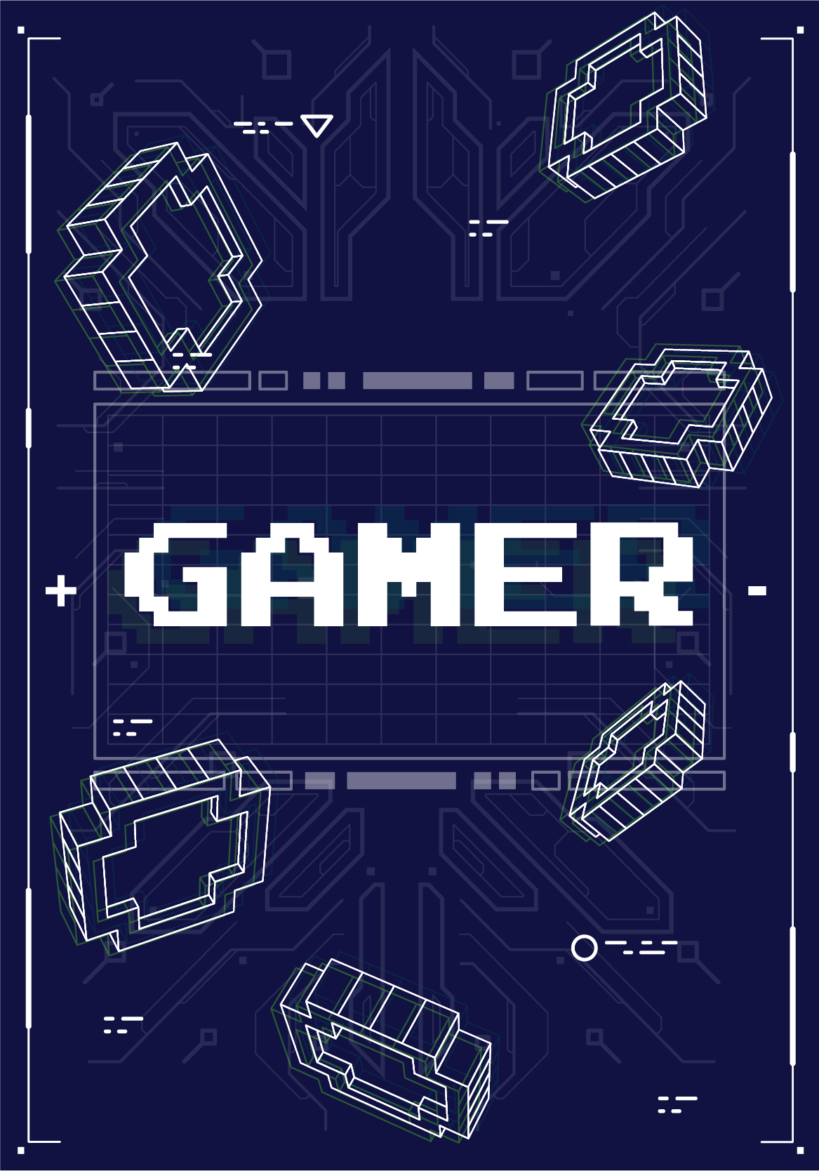 Video game poster for nostalgic gamers - TenStickers