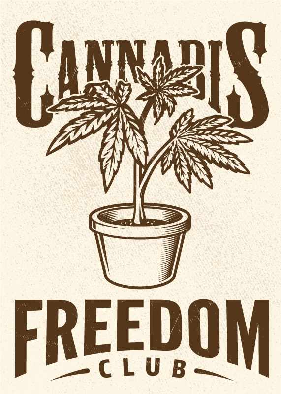 Quote poster cannabis society - TenStickers