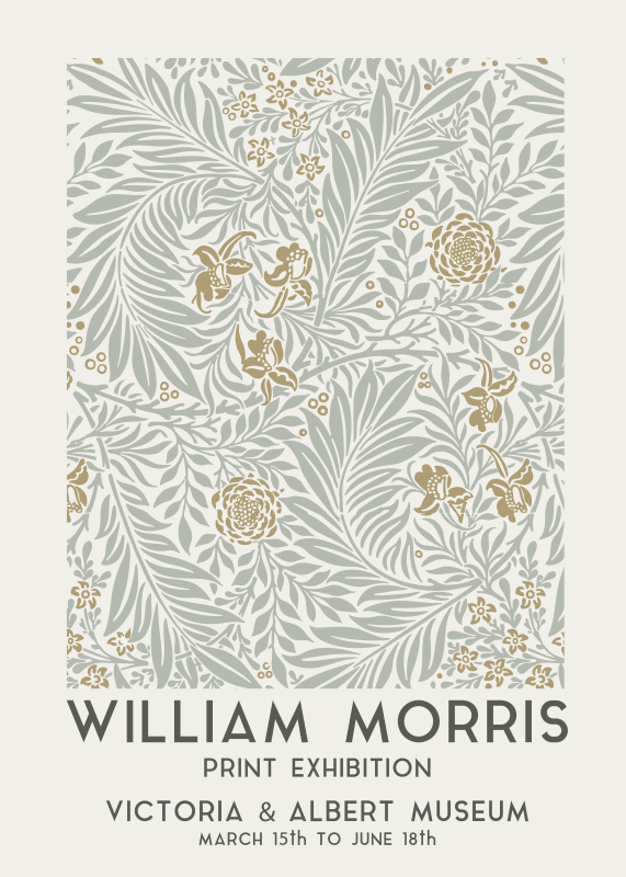 Flower poster vintage flowers print - TenStickers