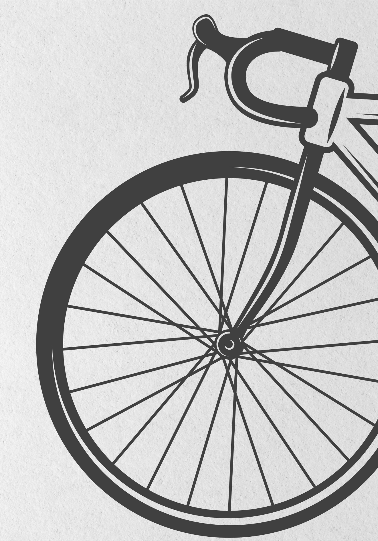 Cycling poster minimalist bicycle art print - TenStickers