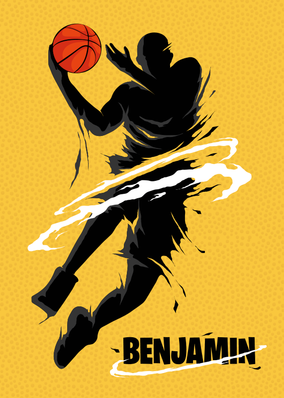 Basketball poster affiche de basketball - TenStickers
