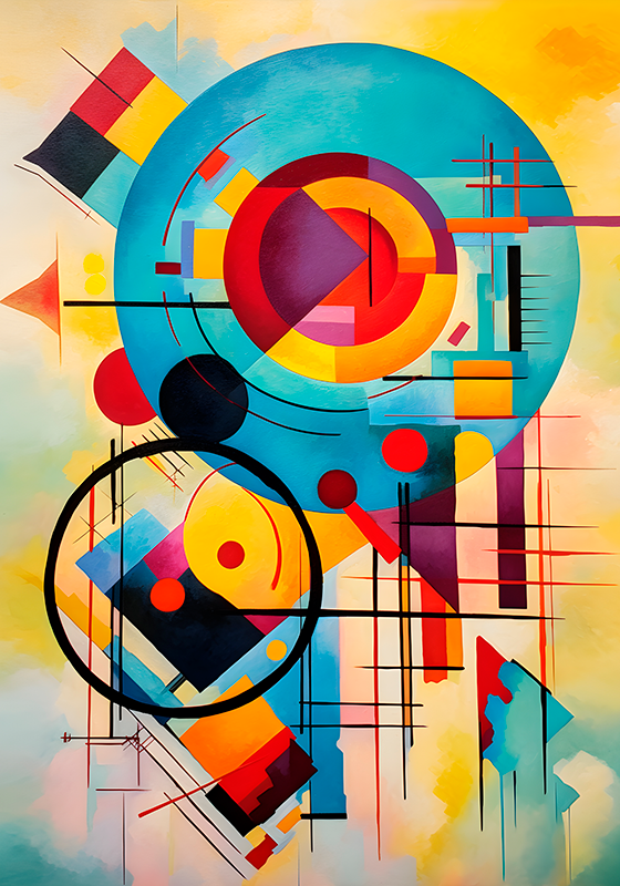 Art poster abstract expressionism print - TenStickers