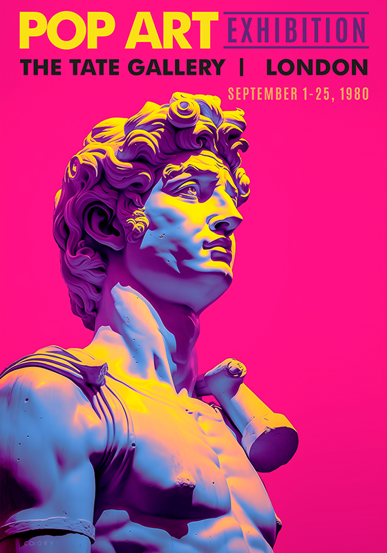 Art poster inspired by pop art exhibition - TenStickers