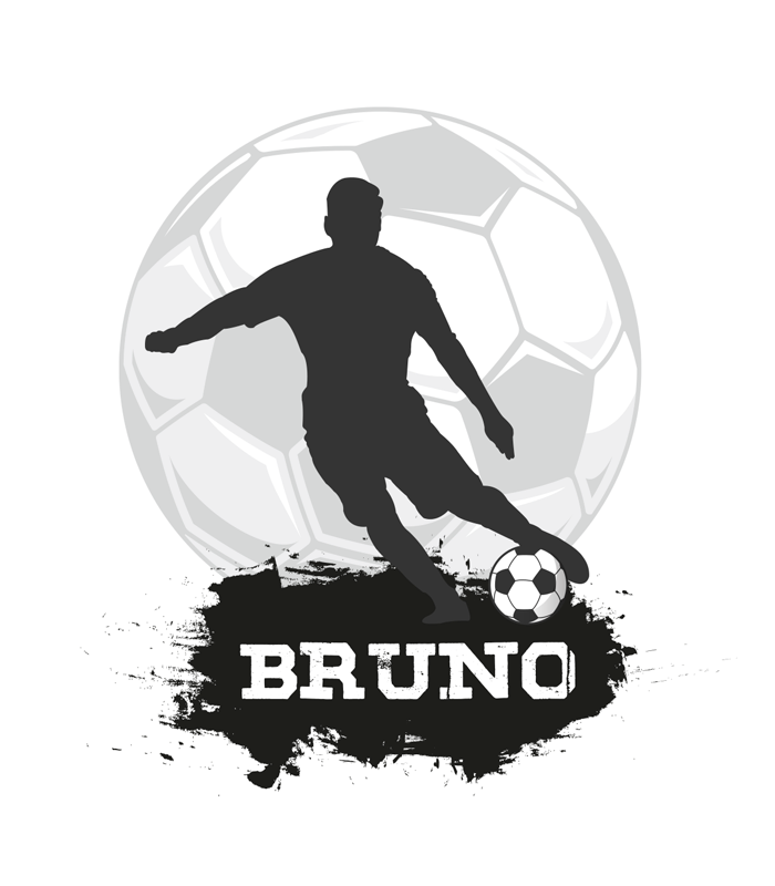 Football poster customizable football ball - TenStickers
