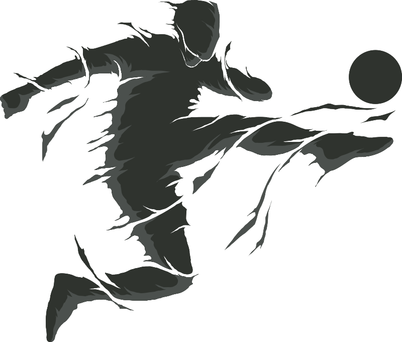 Football poster football player sticker - TenStickers