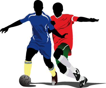 Football poster youth vinyl football players battle - TenStickers