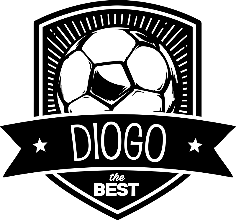 Football poster custom football badge vinyl - TenStickers