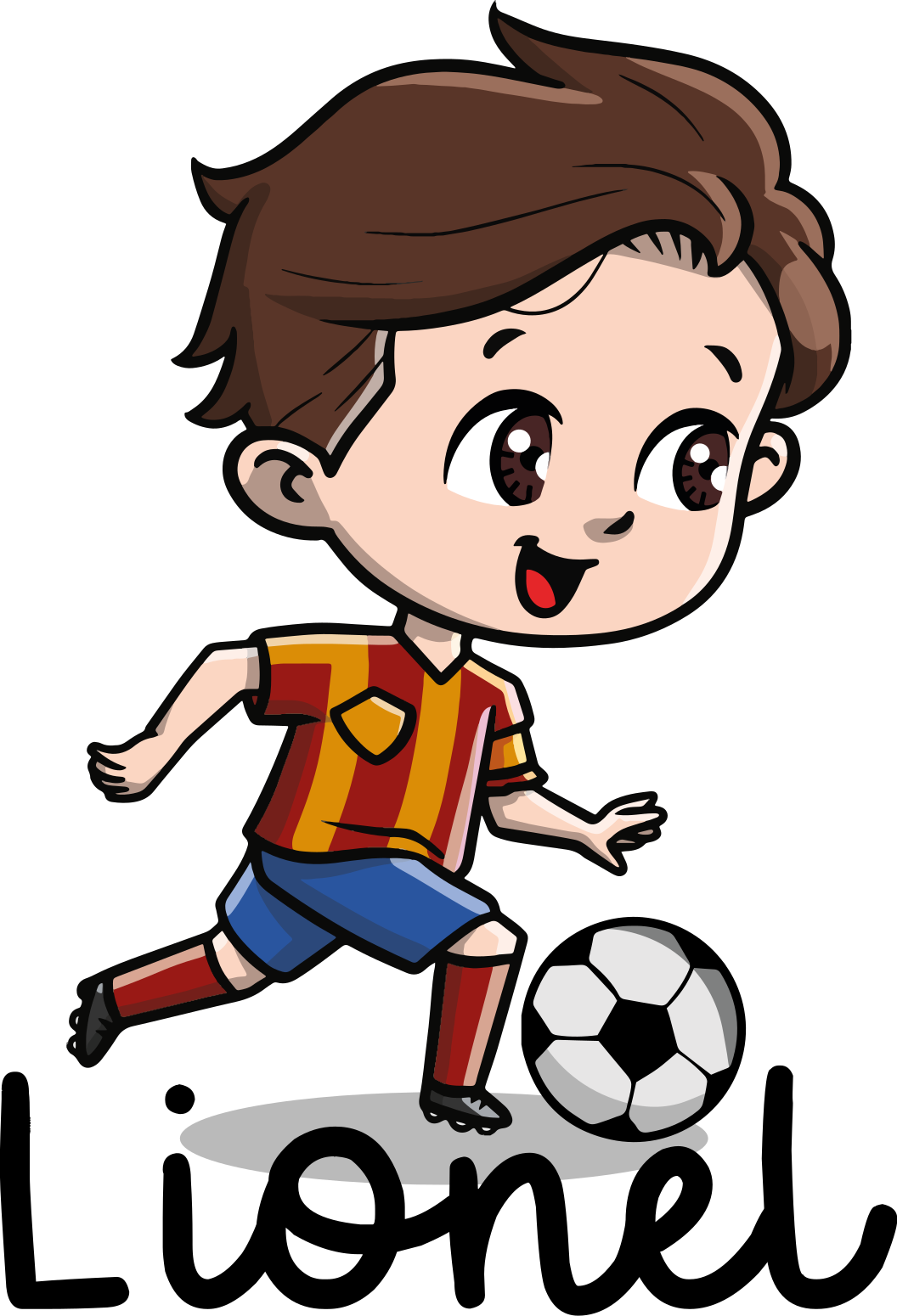 Football poster for personalized kid player - TenStickers