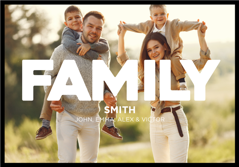 Family Picture living room poster - TenStickers