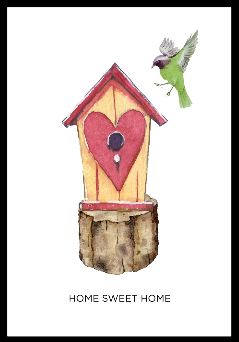 Home Sweet Home living room poster - TenStickers