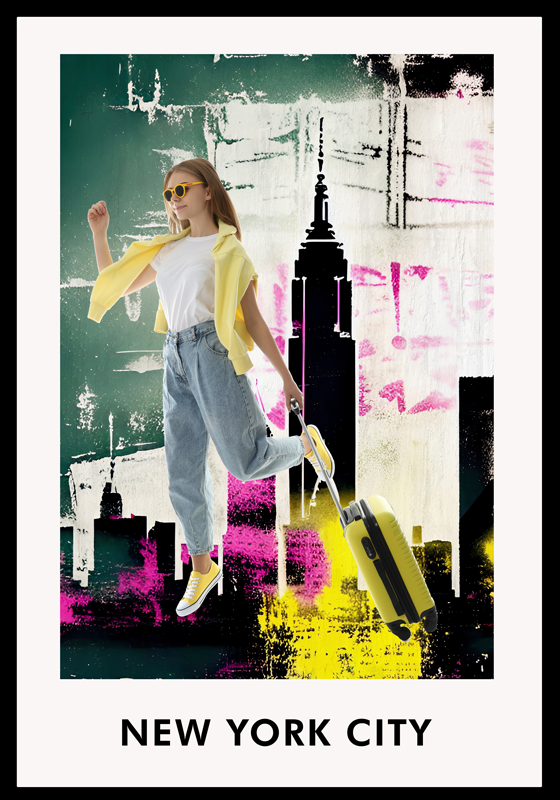 New York College living room poster - TenStickers