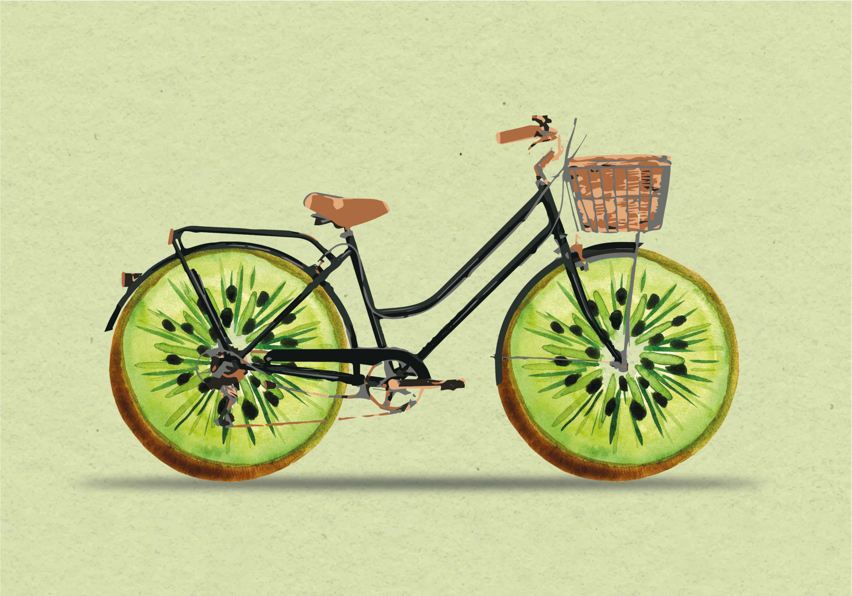 Kiwi Bike poster - TenStickers