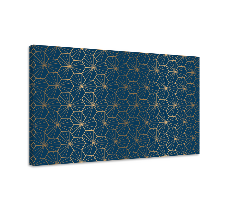 elegant geometric pattern canvas wall art - TenStickers